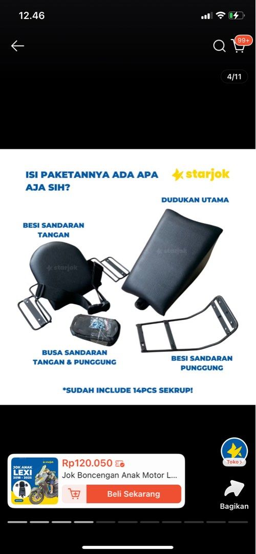 Dudukan anak buat di motor (Kategori: Kereta, Kursi Goyang & Gendongan Bayi) berada di Jakarta Barat. Dikirim oleh prelovedbydieth (ID iklan 1443408096, Gambar 2). Deskripsi: Bahan kulit Tanpa pegangan Ini bs sampe anak umur 5 thn ato tergantung besar anak ya .