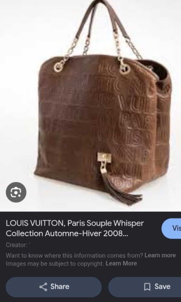 ELEGANT White LV Monogram Embossed BIG TOTE BAG (Category: Luxury Bags & Wallets) located in Manila. Submitted by eriiicaspage (Listing ID 1443397490, Image 2). Description: PreOWNED WellUsed Elegant White Louis Vuitton Monogram Embossed Logo Large TOTE Bag LARGE -XL - Iconic Monogram Pattern Embossed All Over in Patent leather - Gold Chain and Leather Strap - Stylish Tassel Detail on the Side - Luxurious Brown Suede Interior Lining - Secure Snap