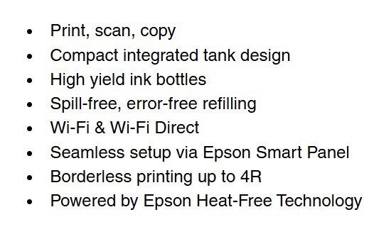 Epson L3250 EcoTank Printer480301128373381121