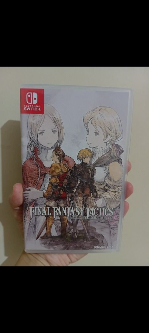 Final Fantasy Tactics (Switch) (Category: Nintendo) located in Las Pinas. Submitted by princess-c (Listing ID 1301693285, Image 1). Description: For Sale: Nintendo Switch games Condition: Like new Final Fantasy Tactics P2,100 meet-ups: The Village Square, Alabang Town Center, SM Southmall shipping: buyer has to cover handling, shipping/delivery fee.