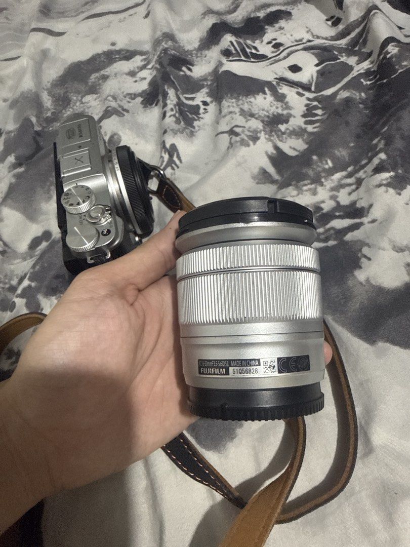 Fujifilm X-A2 Mirrorless Camera with 28mm Lens (Category: Cameras) located in Batangas. Submitted by cabatayvre89508 (Listing ID 1443355239, Image 3). Description: Inclusions: - Fujifilm X-A2 Mirrorless Camera - Color: Silver and Black -Kit lens - Lens: 28mm f/2.8 Viltrox -Battery and Charger -Strap Good Condition Loc: Batangas .