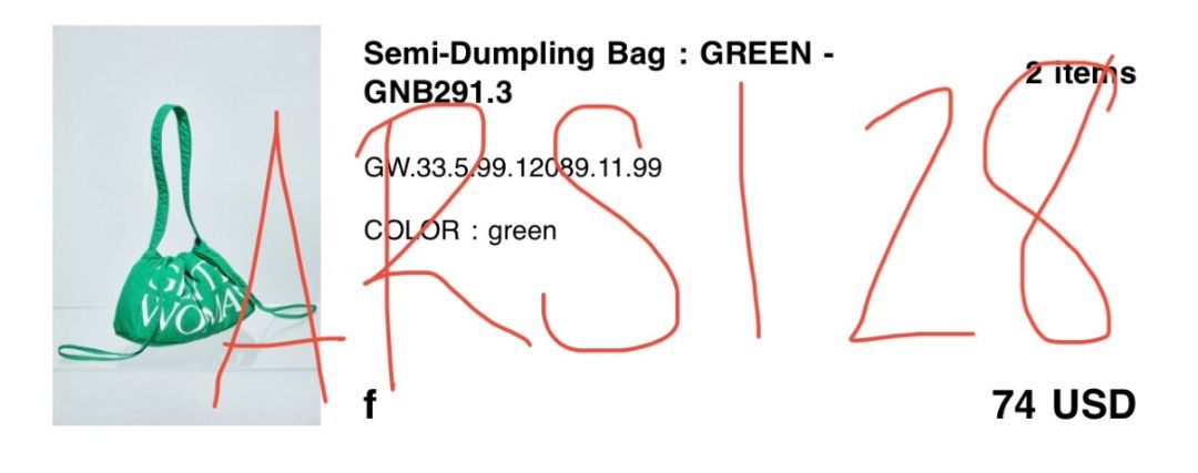 GENTLEWOMEN Dumpling Bag Green (Category: Tote Bags) located in Caloocan City. Submitted by arsi28 (Listing ID 1443340258, Image 2). Description: Original Gentlewoman Green Dumpling Bag Ordered directly from their website Semi-Dumpling Bag : GREEN - GNB291.3 With box ↪️Preferably same day delivery if your going to get the box, cause it is big. Pricey if J&T Meet up: • Sm Grand Central •for other locations, please add handling fee Delivery: • J&T 