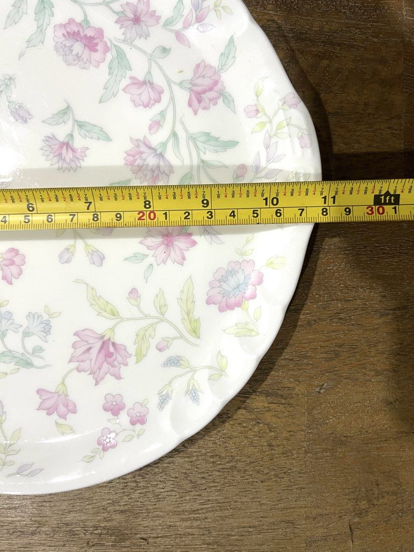 Givenchy Paris Bone China Floral Plate (Category: Dinnerware & Cutlery) located in Pasig City. Submitted by tylernchloe (Listing ID 1443358657, Image 3). Description: - Givenchy Paris Bone China by Yamaka International Japan - Elegant scalloped edge - Approximately 25cm in diameter - Great for serving 9-inch cheesecakes or appetizers, or collection display - See last images for usage wear .