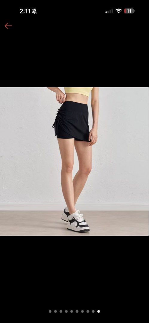 Gym shorts with skirt (Category: Skirts) located in Mandaluyong City. Submitted by kaamg (Listing ID 1443370534, Image 2). Description: - Bought from orange app for P494 - used once then stored - size M, will best fit 26 to 27 waist - no issues - RFS: decluttering - Last price posted, selling low already .