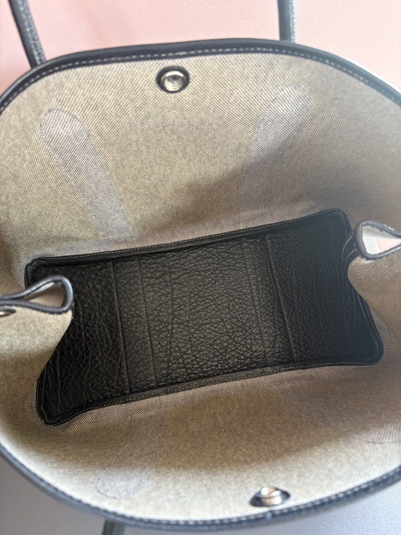 Hermes Garden Party 36 (Category: Luxury Bags & Wallets) located in Makati City. Submitted by nearly-new (Listing ID 1443449143, Image 3). Description: - Classic Hermes tote bag - Beige canvas with black leather trim and handles - Comes with dust bag - Ideal for everyday use or travel .