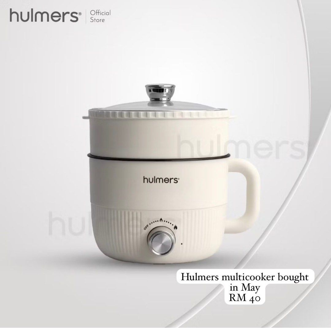 Hulmers Multicooker (Category: Other Kitchen Appliances) located in Georgetown. Submitted by khadythrift (Listing ID 1439829310, Image 1). Description: Bought in April 2026, rarely used. in very good condition, clearing since I finished university .