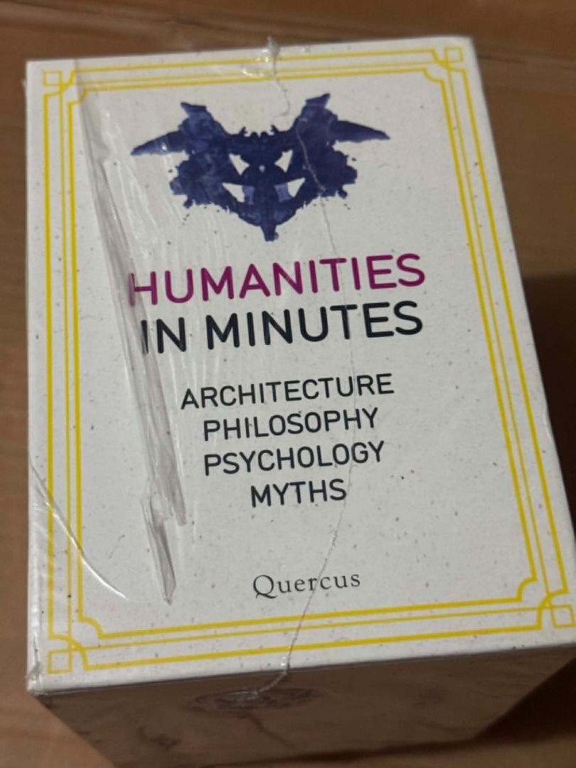 Humanities in Minutes Box Set - Quercus (Category: Textbooks) located in Cavite. Submitted by yourpahinagirly (Listing ID 1443340351, Image 1). Description: - Covers philosophy, psychology, mythology, and architecture. - Each book is designed for easy understanding. - Perfect for anyone curious about humanities. - Includes 800+ pages of insights. - Great for learning on the go..