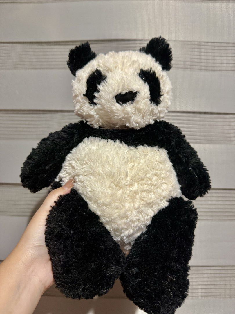 Jellycat Montgomery Panda plush toy (Category: Plushies & Soft Toys) located in Manila. Submitted by bcbg3217 (Listing ID 1443350005, Image 1). Description: ‼️PLEASE READ BEFORE BUYING‼️ Like new condition With Jellycat etiketa Large size Authenticity guaranteed No Jellycat inclusions Actual photos are posted No issues or flaws unless stated Please check the photos thoroughly before placing an order JnT regular or Lalamove COD for Metro Manila ⚠️
