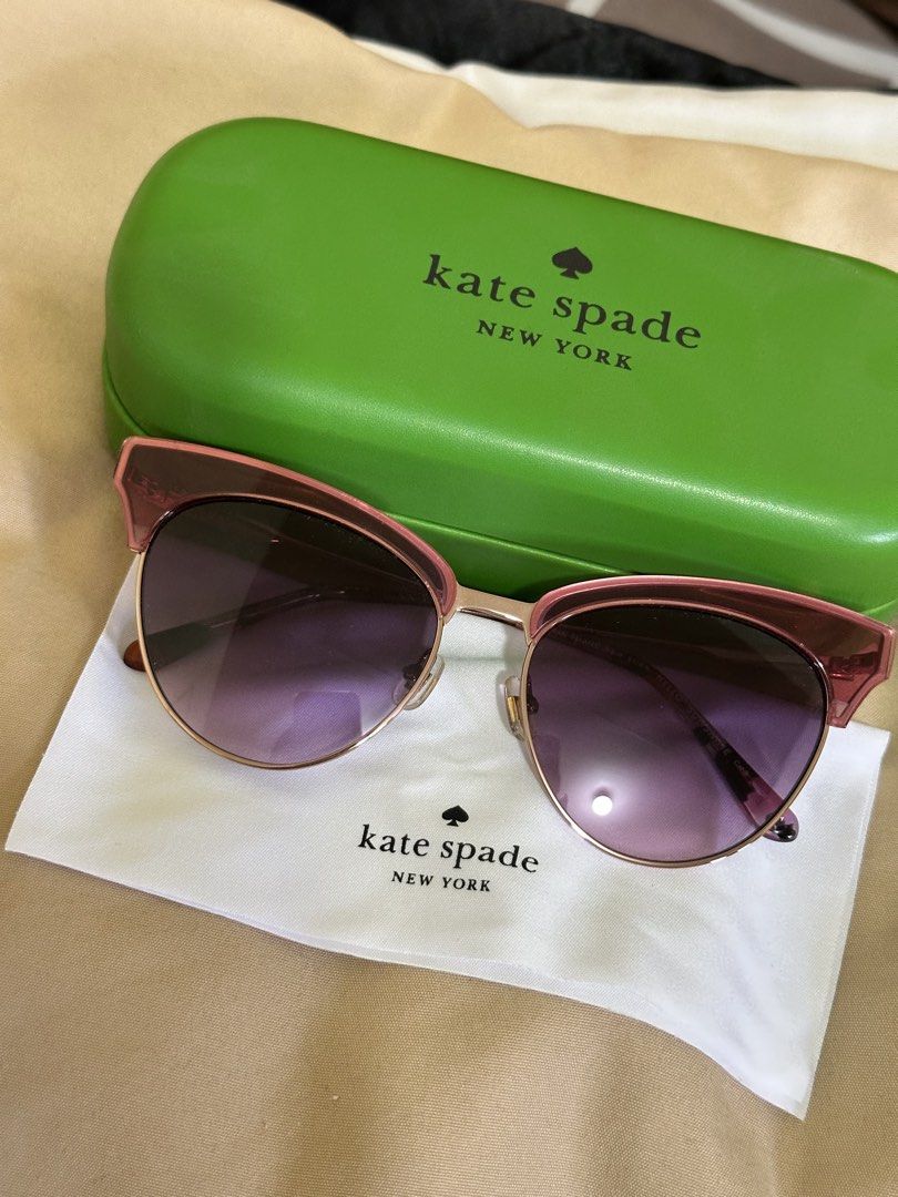 Kate Spade Alvi Sunglasses (Pink Cloud) (Category: Sunglasses & Eyewear) located in Bustos. Submitted by krjavier (Listing ID 1443406853, Image 2). Description: Brand new with price tag Guaranteed authentic Pasalubong from US but not really my style Still available at Kate Spade Outlet site ($110 or 6600+ pesos as of today) Negotiable price.