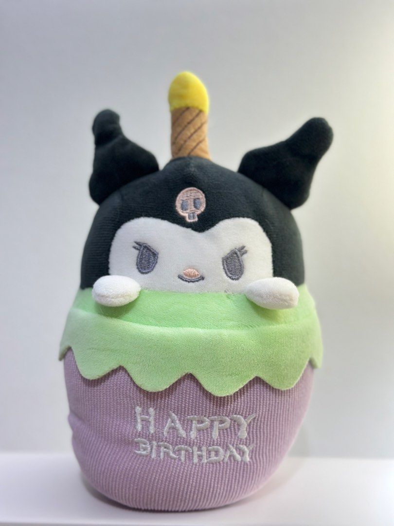 Kuromi Birthday Cupcake Singing Plush (Category: Plushies & Soft Toys) located in Binan City. Submitted by cmsangels (Listing ID 1443460035, Image 1). Description: ꒰ wts ufs lfb ꒱ kuromi happy birthday cupcake - ₱250 •birthday song singing plush 𓏔 price negotiable • mop : gcash • mod : sdd / j&t • loc : biñan, laguna.