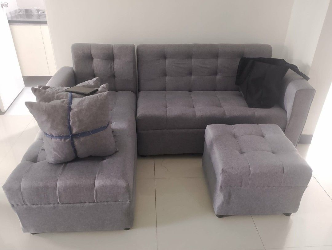 L shape sofa set (Category: Sofas) located in Manila. Submitted by 23kcaleon (Listing ID 1443432902, Image 1). Description: CASH ON DELIVERY 💯🌸 We offer Bodega Prices. 🌸SALE❗❗SALE☑️ Order now and we will deliver later. ⬅️ NogC Furniture We offer: 🌸STEELBED FRAME 🌸ELEGANT BED FRAME 🌸DURA FOAM 🌸DOUBLEDECK 🌸SPLIT TYPE BEDFRAME 🌸ORIGINAL URATEX FOAM 🌸DURABOX/CABINETS 🌸DINNING TABLE 🌸L SHAPE SOFA SET 🌸FOLDING BED Our products are heavy-du