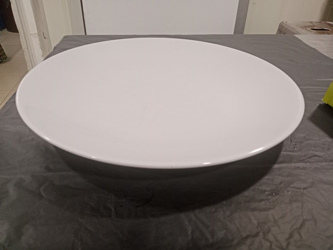 Large White Serving Plate - 14 Inch Diameter480373282765557761
