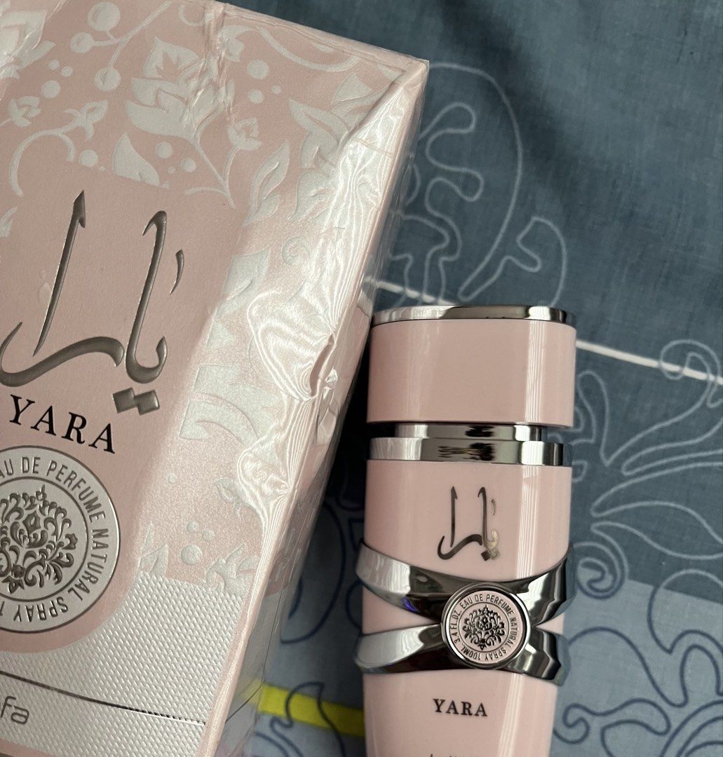 Lattafa Yara perfume 100ml free delivery (Category: Fragrance & Deodorants) located in Muntinlupa City. Submitted by louise2718 (Listing ID 1443375790, Image 2). Description: 100ml Never used brand new A gift from dubai.