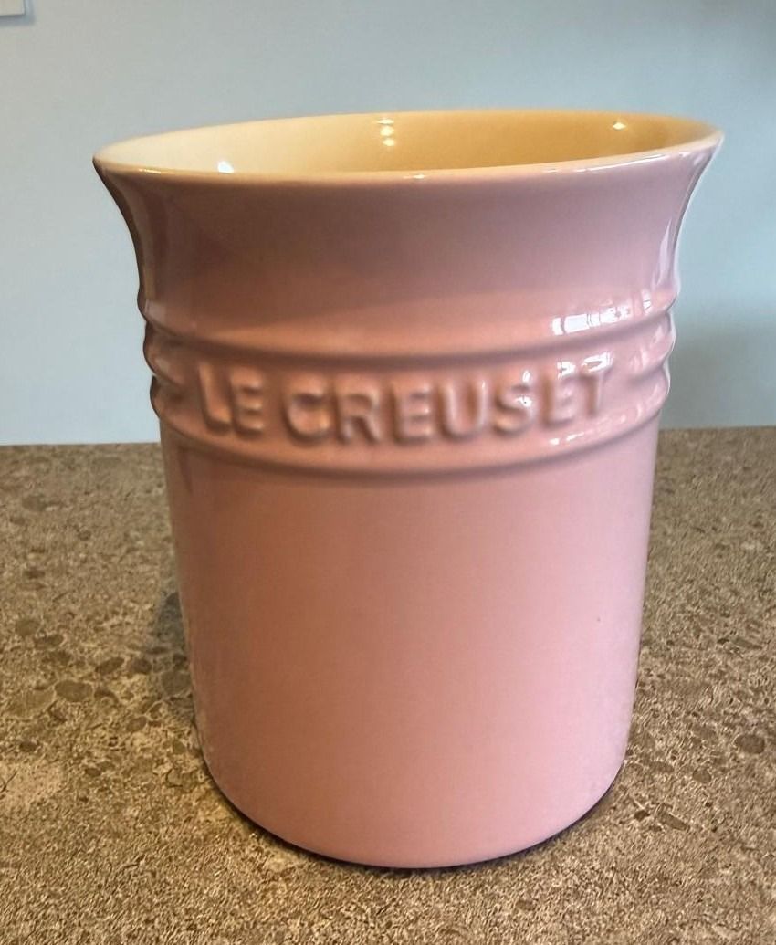 Le Creuset Pink Ceramic Utensil Holder