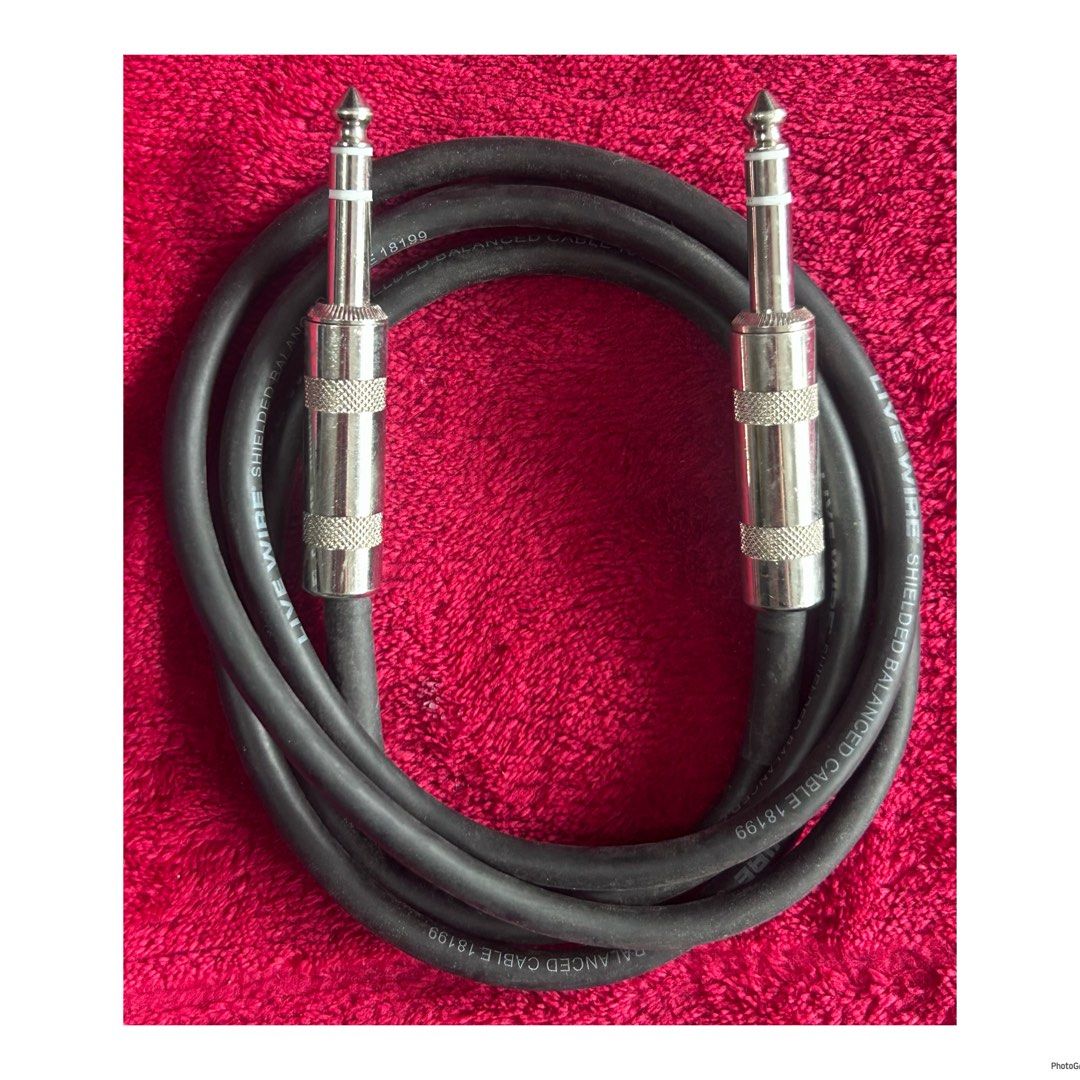 Live Wire Shielded Balance TRS Audio Instrument Cable (Category: Cables & Adaptors) located in Pasig City. Submitted by califinestcollectibles (Listing ID 1443356972, Image 3). Description: Live Wire Shielded Balance TRS Audio Instrument Cable EL#729 no box unit unit only Original/Authentic From USA Pick Up at One Oasis condominium ortigas extension pasig city Or Delivery via Lalamove,Jnt, LBC cod/cop JNT (payment first basis,gcash) THANKYOU.