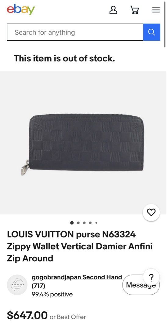 Clearance⬇️Louis Vuitton Damier infini long zippy wallet (Category: Wallets & Card Holders) located in Cagayan de Oro. Submitted by borseamore (Listing ID 1443411849, Image 2). Description: Authentic 💯✅ Rank AB to B. Has signs of use but overall still in good shape. Interior all intact, lining intact, Not sticky no bakbak, not pwdery no cracks. Exterior has rubs & Scratches, Corner rubber lining flaws. Overall still intact And good condition. Pr