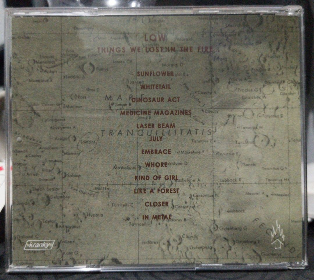 Low - Things We Lost In the Fire [CD] (Category: CDs & DVDs) located in Caloocan City. Submitted by gitling_ (Listing ID 1440007706, Image 2). Description: FIXED. Low - Things We Lost In the Fire (2001) / (Slowcore) - Mint Condition - Just message me for pictures.