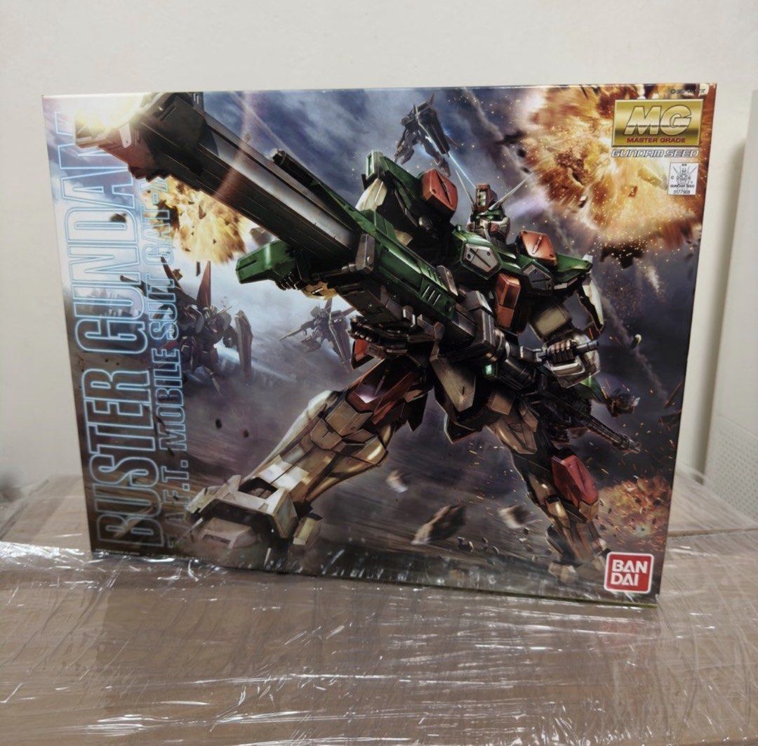 Master Grade Buster Gundam Model Kit (Category: Gundam Model Kits) located in Singapore. Submitted by zeemee (Listing ID 1443345845, Image 1). Description: - Master Grade (MG) Buster Gundam model kit - 1/100 scale - Brand new, Unbuilt.