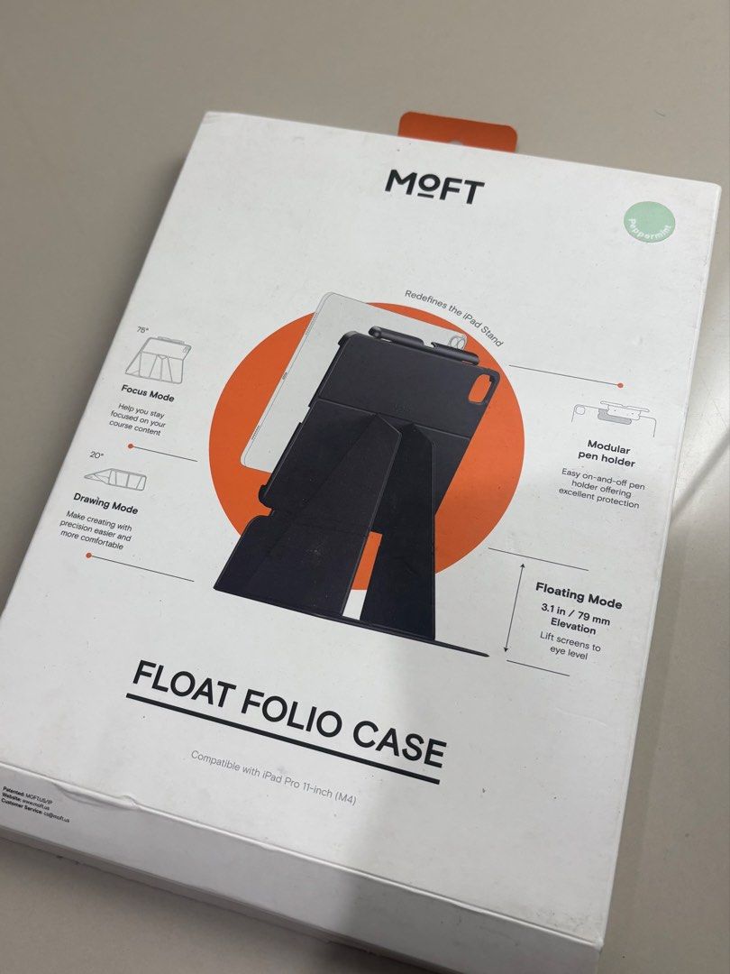 moft float folio case for ipad pro 11 inch (m4) (Category: Cases & Sleeves) located in Manila. Submitted by mang0stickyrice (Listing ID 1443455694, Image 1). Description: brand new opened but never used moft float folio case for ipad pro 11 inch (m4) peppermint ‼️ no pen holder last price posted .