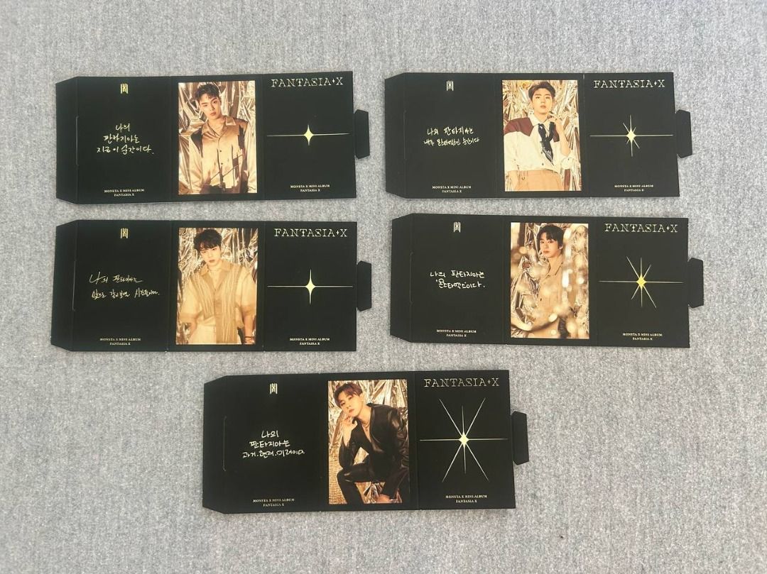 MONSTA X Fantasia X Assorted Inclusions (Category: K-Wave Merchandise) located in Muntinlupa City. Submitted by repurposisters (Listing ID 1443399383, Image 2). Description: MONSTA X Fantasia X Assorted Inclusions w/flaws Monsta X Fantasia X Color Polaroids PHP 80 each ✅ Shownu ✅ Kihyun ✅ Minhyuk ✅✅ Joohoney ✅ I.M. Monsta X Fantasia X Triangle Stand PHP 80 each ✅ Shownu ✅ Kihyun ✅ Minhyuk ✅ Hyungwon ✅ I.M. MOP: Gcash DM me for more details!.