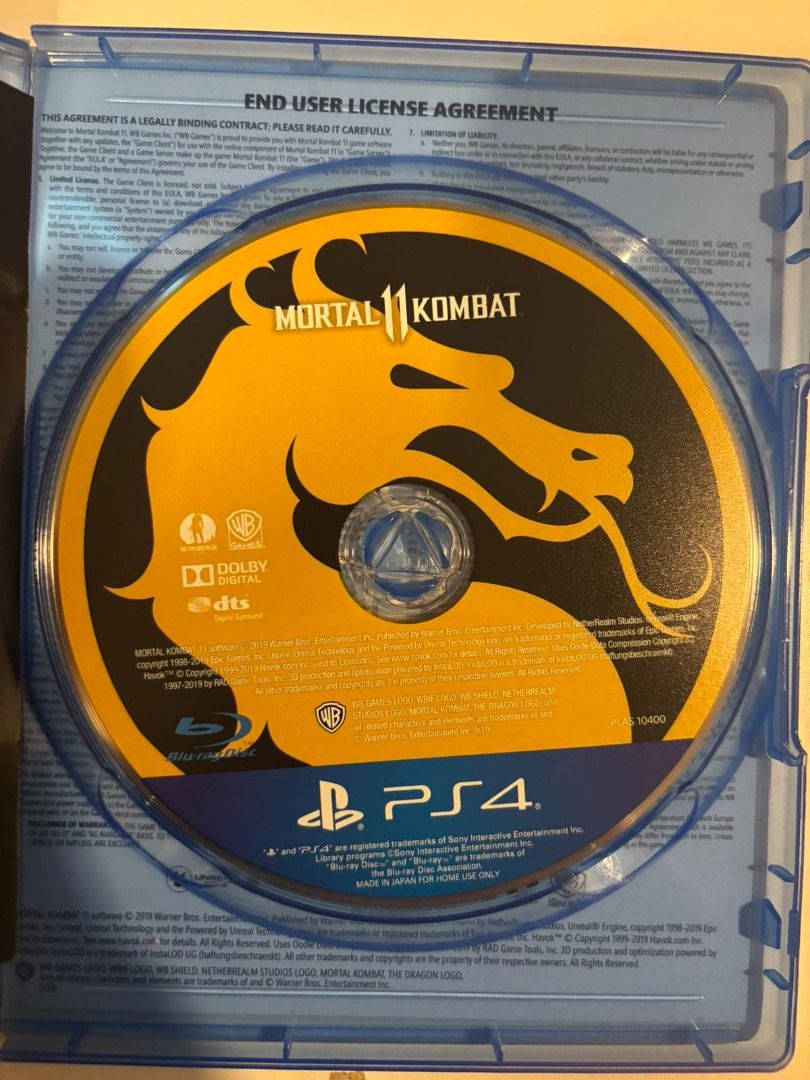 Mortal Kombat 11 PS4 Game (Category: PlayStation) located in Makati City. Submitted by 4rmagd1123 (Listing ID 1443404216, Image 2). Description: - Mortal Kombat 11 for PlayStation 4 - Rated 18+ - Perfect for fans of the series - Experience intense combat and brutal fatalities - Disc and original case included - Codes Already used.
