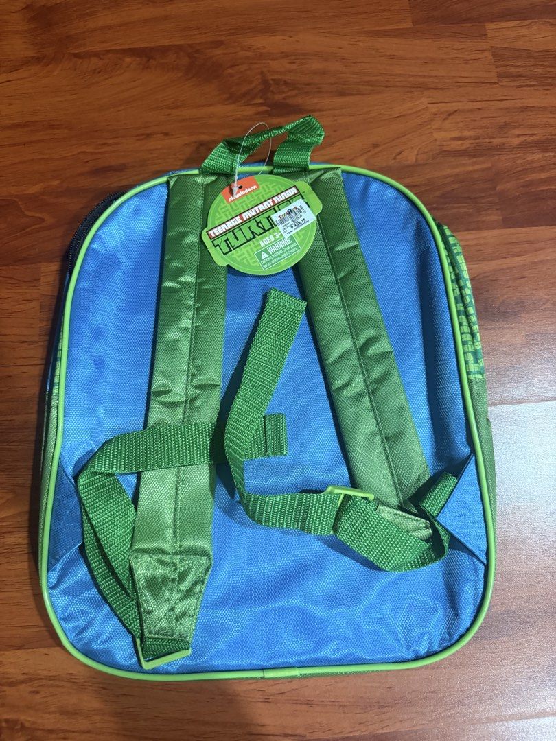 Nickelodeon Teenage Mutant Ninja Turtles Backpack (Category: Babies & Kids Fashion) located in Manila. Submitted by adc.c (Listing ID 1443473034, Image 2). Description: - Awesome Teenage Mutant Ninja Turtles backpack - Features all four turtles and 'Turtle Power' graphic - Great for school or day trips - Adjustable straps for comfort - Nickelodeon branded - Kids will love this!.