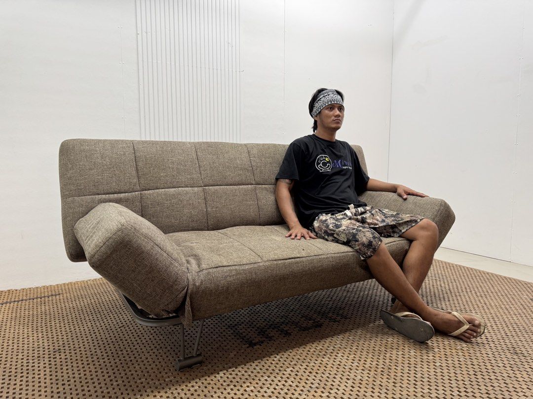 Nitori Sofabed (Category: Sofas) located in Quezon City. Submitted by matetdevis13 (Listing ID 1443323845, Image 2). Description: Nitori Sofa Bed Price: 13,500 L72 x W22/45 x H34/15 In good condition Code JMD65-D5.