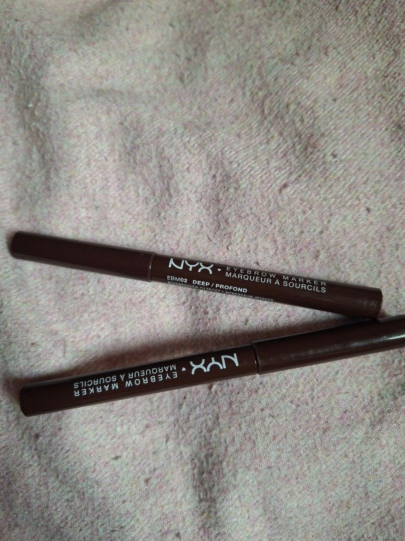 NYX Professional Makeup Eyebrow Marker in shade Deep (EBM02) (Category: Makeup) located in Manila. Submitted by niniafinds.mnl (Listing ID 1443385845, Image 3). Description: NYX Professional Makeup Eyebrow Marker in shade Deep (EBM02) Buy 1 take 1 for free🫶.