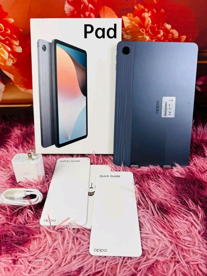 Oppo Pad air Tab 64gb complete package (Category: Android) located in Manila. Submitted by justinemel66110 (Listing ID 1443373083, Image 3). Description: #OPPOPADAIR (4/64GB) ❌MALLPRICE: P11,999 ✔️MYPRICE: 9,500 Only 📌MALL DISPLAY PULLOUT (LIVE DEMO UNIT) OPEN BOX 100% ORIGINAL NTC APPROVED.