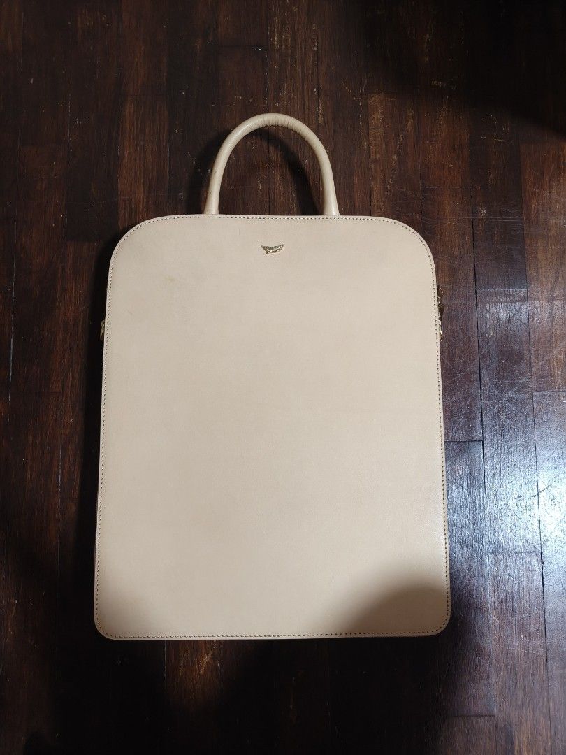 Pink Leather Laptop Bag