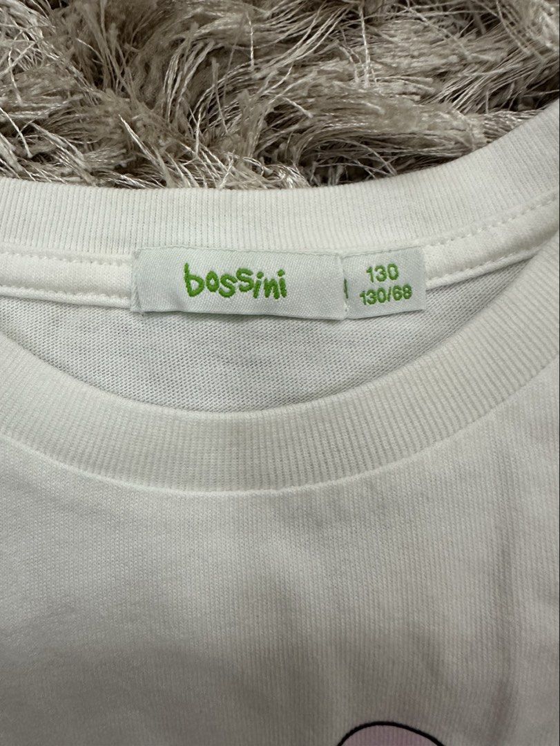 Preloved Bossini Tshirt for Girls (Category: Babies & Kids Fashion) located in San Juan City. Submitted by snjtan (Listing ID 1443378145, Image 2). Description: Preloved Bossini Tshirt for Girls Size 130.