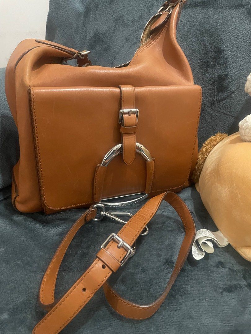 Ralph Lauren equestrian bag (Category: Announcements) located in Las Pinas. Submitted by silvader (Listing ID 1443351271, Image 3). Description: Like new No issues Real leather Big and spacious With extra strap Authentic .
