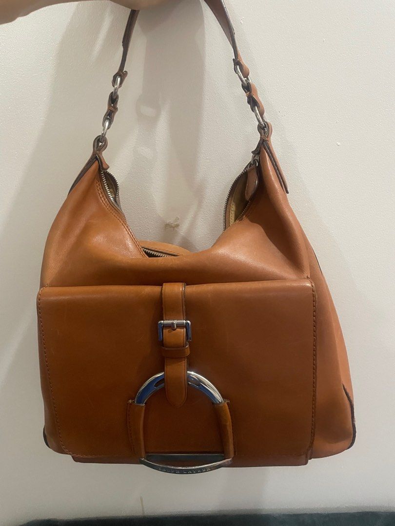 Ralph Lauren equestrian bag (Category: Announcements) located in Las Pinas. Submitted by silvader (Listing ID 1443351271, Image 2). Description: Like new No issues Real leather Big and spacious With extra strap Authentic .