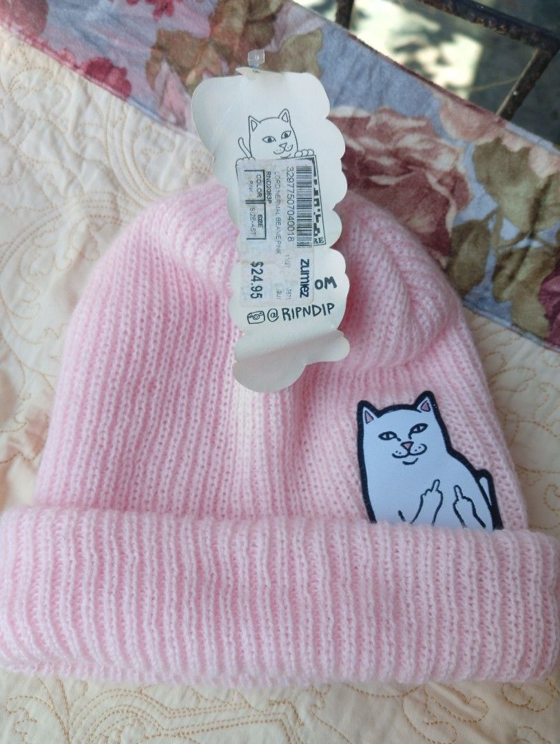 Ripndip Middle Finger Cat Pink Beanie Authentic With Tag (Category: Hats & Beanies) located in Dagupan City. Submitted by t00tsy (Listing ID 1443365583, Image 3). Description: !!𝗦𝗙 𝗦𝗛𝗢𝗨𝗟𝗗𝗘𝗥𝗘𝗗 𝗕𝗬 𝗕𝗨𝗬𝗘𝗥!! ༄ 𝗦𝗲𝗲 𝗮𝗹𝗹 𝗜𝗺𝗮𝗴𝗲𝘀 𝗕𝗲𝗳𝗼𝗿𝗲 𝗜𝗻𝗾𝘂𝗶𝗿𝗶𝗻𝗴 ༄ 𝗔𝗹𝗹 𝗶𝘁𝗲𝗺𝘀 𝗮𝗿𝗲 𝗪𝗮𝘀𝗵𝗲𝗱 𝗮𝗻𝗱 𝗦𝗮𝗻𝗶𝘁𝗶𝘇𝗲𝗱 DETAILS: • Has original tag, Bought from New York • can negotiate price MOP: GCASH MOD: JNT pm for mo