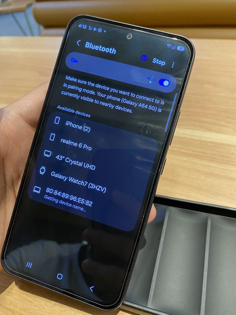 Samsung A54 5g, 8+128GB (Category: Samsung) located in Caloocan City. Submitted by james_351325 (Listing ID 1443457871, Image 3). Description: Very smooth 120hz AMOLED screen. Great and reliable main or as backup phone. It already has 5G connection. - 128GB - 8GB Ram - ANY SIM PEDE! - Bluetooth working - Wifi working - Charging port working - Barely noticeable case marks Inclusions: Original Box + Case only (nawala na kasi charger) Just send me y