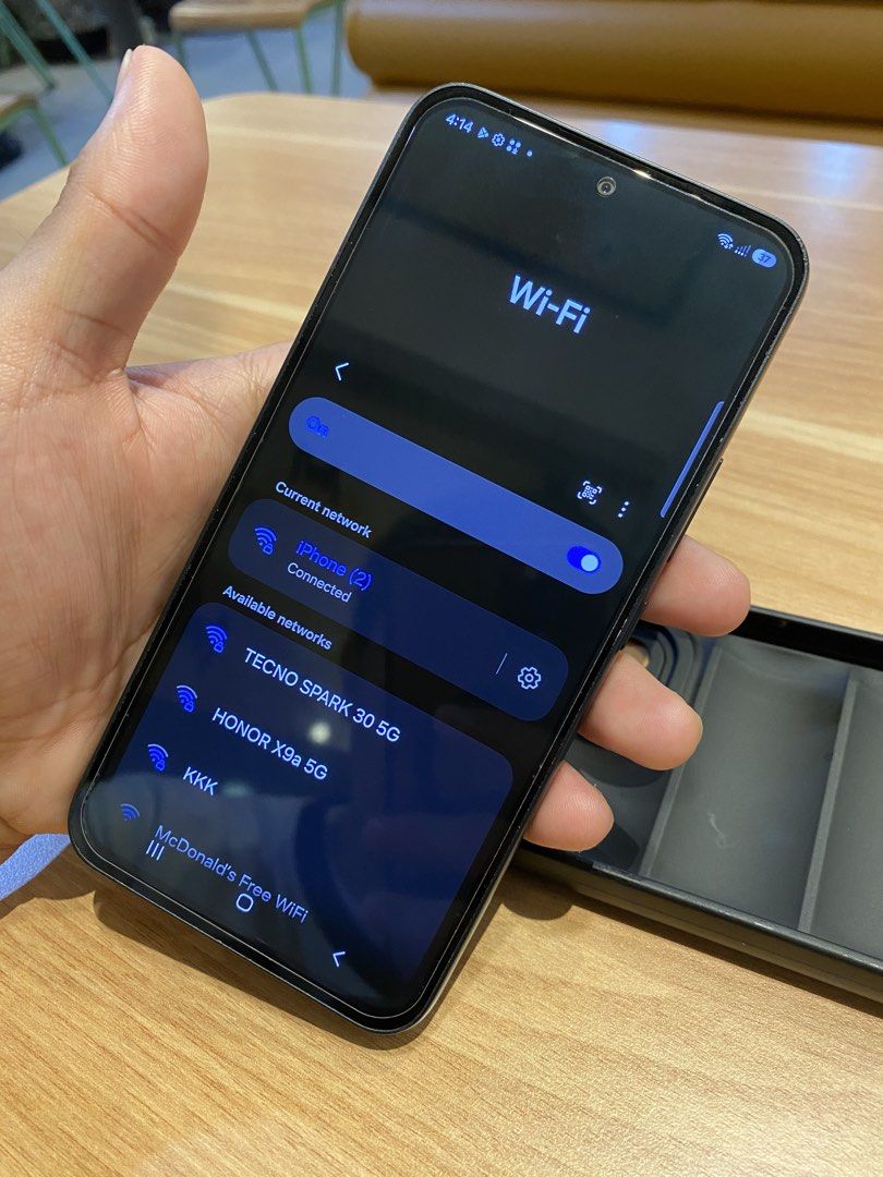 Samsung A54 5g, 8+128GB (Category: Samsung) located in Caloocan City. Submitted by james_351325 (Listing ID 1443457871, Image 2). Description: Very smooth 120hz AMOLED screen. Great and reliable main or as backup phone. It already has 5G connection. - 128GB - 8GB Ram - ANY SIM PEDE! - Bluetooth working - Wifi working - Charging port working - Barely noticeable case marks Inclusions: Original Box + Case only (nawala na kasi charger) Just send me y