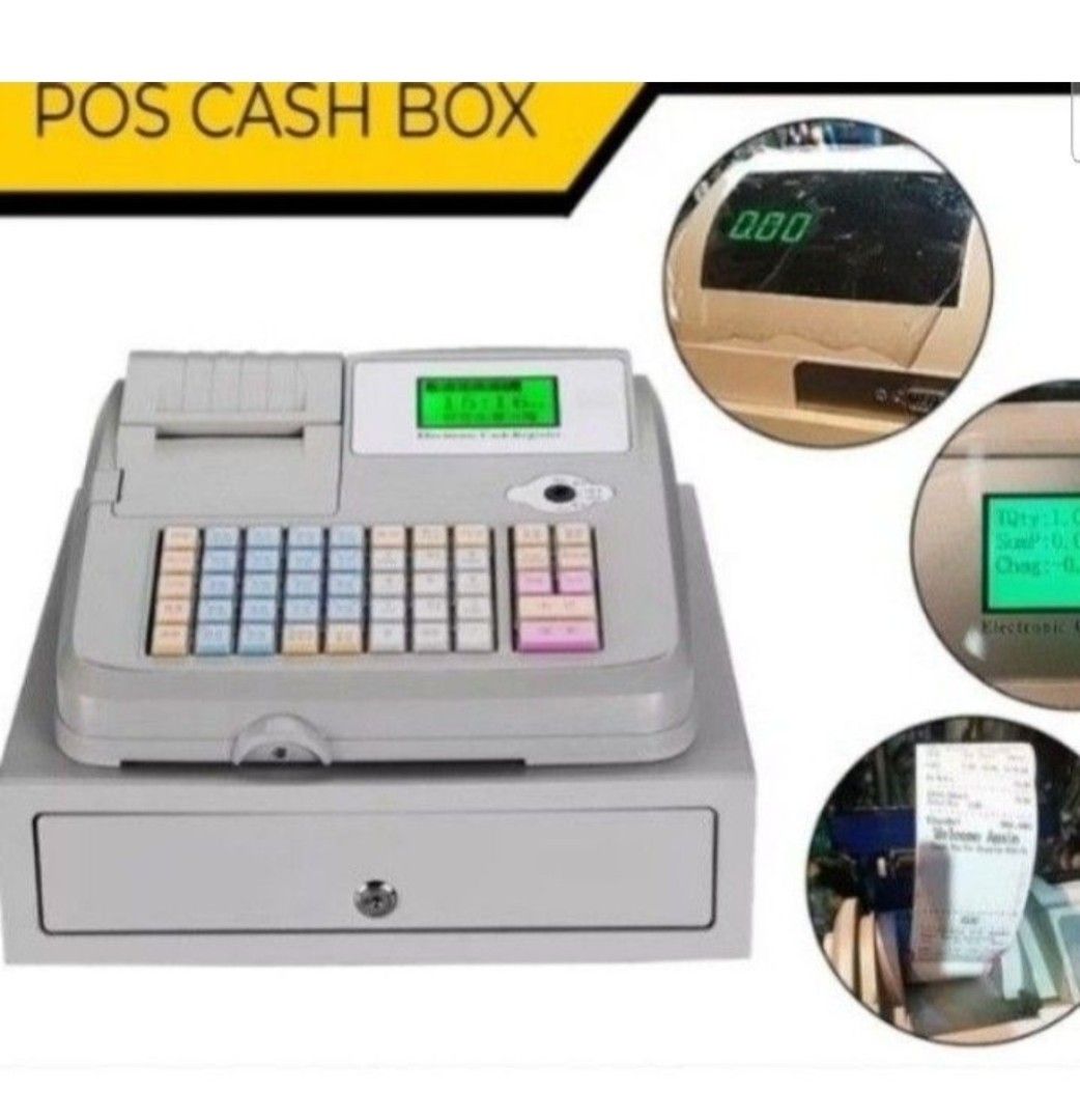 [Self collect Playfair Road] 12.12 Promo left 2 - Pos Electronic English Cash Register Box Counter Machine