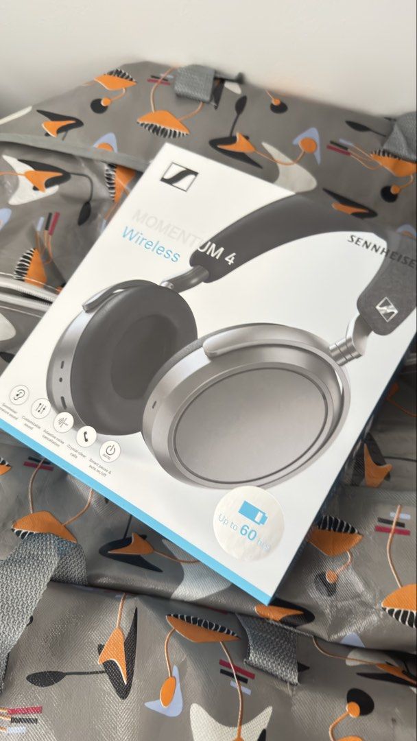 Sennheiser Momentum 4 Wireless Headphones with Case (Category: Headphones & Headsets) located in Manila. Submitted by pelio (Listing ID 1443339140, Image 1). Description: Sennheiser Momentum 4 Headphones - Includes box and original case - Charging cable included - Audio cable included - Airplane adapter included - Superb sound quality - Ideal for travel and daily use Meetup: - Trinoma/Landmark QC - SM North Edsa QC - UST/Ubelt Area Manila Deliver