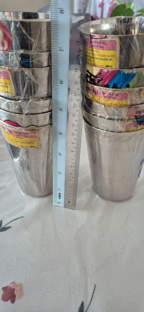 Set of 12  Stainless Steel Cups $2 each