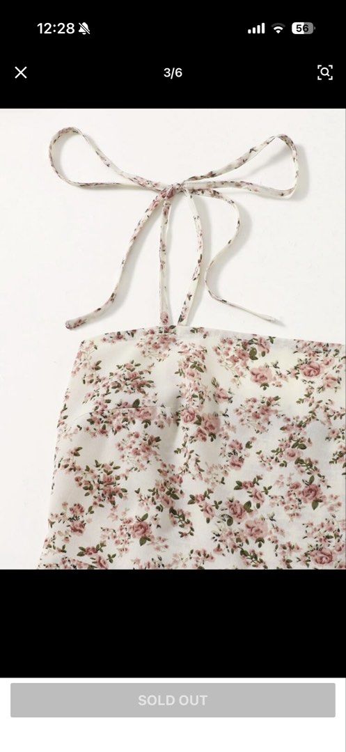 Shein Floral Tie Shoulder Dress (Category: Dresses) located in San Pedro. Submitted by roweanne_ (Listing ID 1443473164, Image 3). Description: ▪️Size XS in size chart based from attached photo ▪️only used twice ▪️loc: san pedro laguna/muntinlupa area ▪️open for meet ups/delivery ▪️mop: gcash or bpi For inquiries/nego, pm me! .