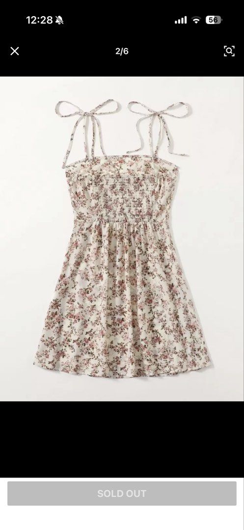 Shein Floral Tie Shoulder Dress (Category: Dresses) located in San Pedro. Submitted by roweanne_ (Listing ID 1443473164, Image 2). Description: ▪️Size XS in size chart based from attached photo ▪️only used twice ▪️loc: san pedro laguna/muntinlupa area ▪️open for meet ups/delivery ▪️mop: gcash or bpi For inquiries/nego, pm me! .