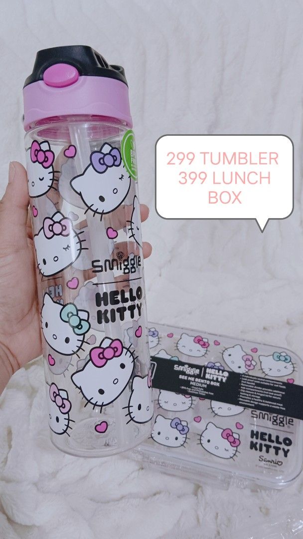 SMIGGLE LUNCH BOX AND TUMBLER (Category: Weaning & Toddler Feeding) located in Manila. Submitted by masterlei (Listing ID 1443396463, Image 1). Description: 299 tumbler 399 lunch box.