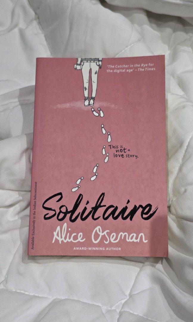 Solitaire by Alice Oseman (Category: Storybooks) located in Meycauayan. Submitted by gggaaabbbzzz (Listing ID 1443377766, Image 1). Description: AVAILABLE 📚 Stored properly & in good condition..