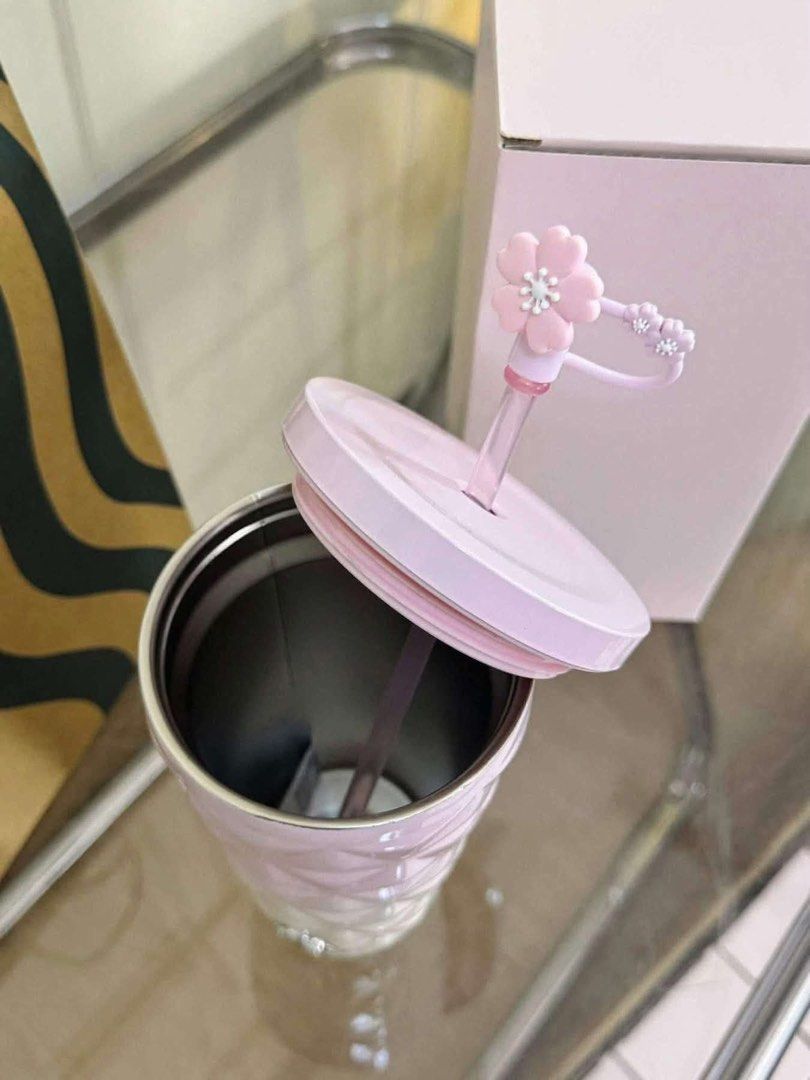 Starbucks Sakura Tumbler (Category: Water Bottles & Tumblers) located in Quezon City. Submitted by stuffs.hellyy (Listing ID 1443352094, Image 3). Description: with box 20oz for hot/cold.