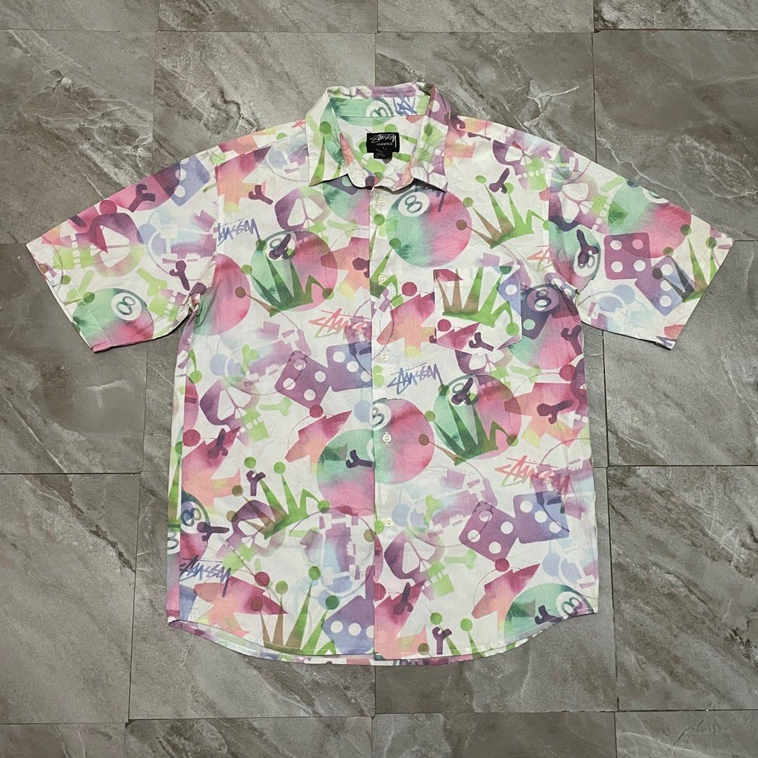 Stussy Vintage AOP Button down Shirt (Category: Tshirts & Polo Shirts ) located in Bacoor. Submitted by thrift2dough (Listing ID 1443339512, Image 1). Description: ✅ A v a i l a b l e Stussy Vintage AOP Button down Shirt •Authentic •Size: Large •Condition: 10/10 •Issue: None Actual dimensions: •Width: 22 in •Length: 29 in 📍Open for pick-ups or shipping 💰 Price: ₱2,000 + shipping fee (negotiable for sure buyer).