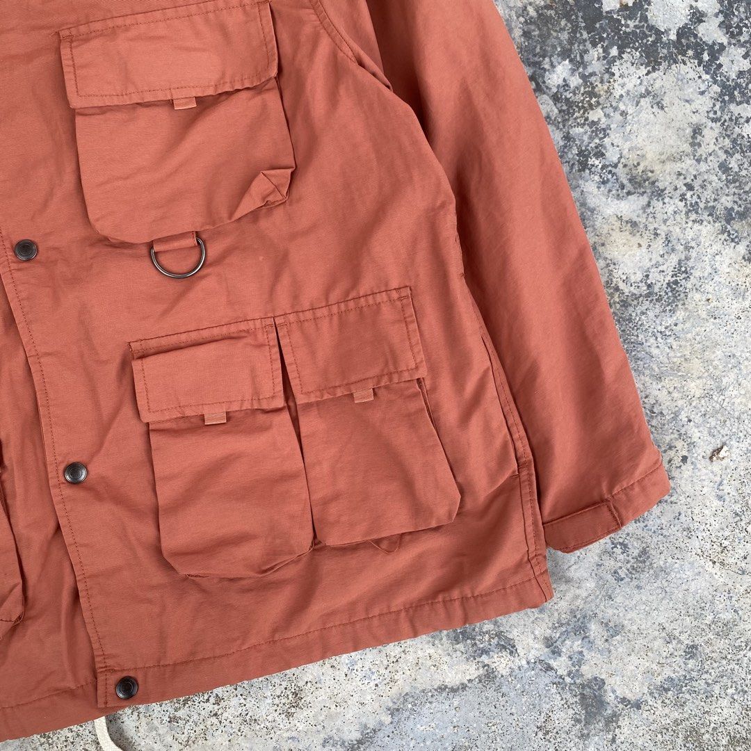 Tactical Multipocket Jacket (Category: Coats, Jackets and Outerwear) located in Kota Bharu. Submitted by excel_bundle (Listing ID 1443468410, Image 3). Description: 🔥Tactical Multipocket Jacket 🔥Hunting Design 🔥Snap Button 🔥Multipocket 🔥Kondisi 9/10, cuma ada kesan light faded di lengan kanan 🔥Boleh rujuk gambar detail sebelum membida 🔥Ada hood 🔥Casual Streetwear Outfits Memang Ngam🫡 📌UKURAN MANUAL Pit 25 / Labuh 28.