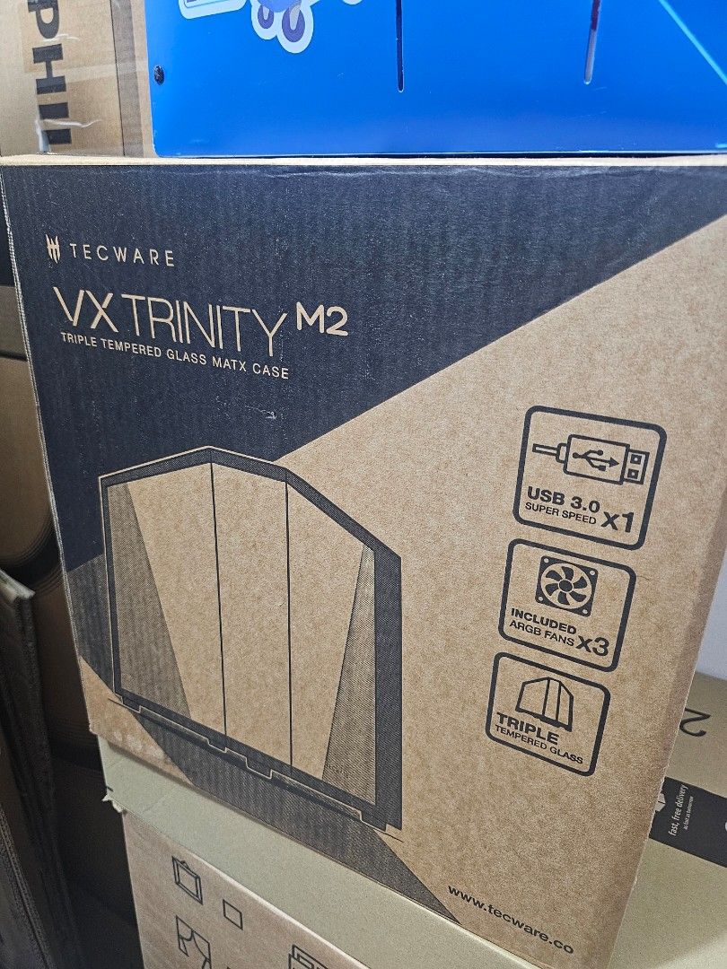 TECWARE VX TRINITY M2 Triple Tempered Glass MATX Case480279961566586880