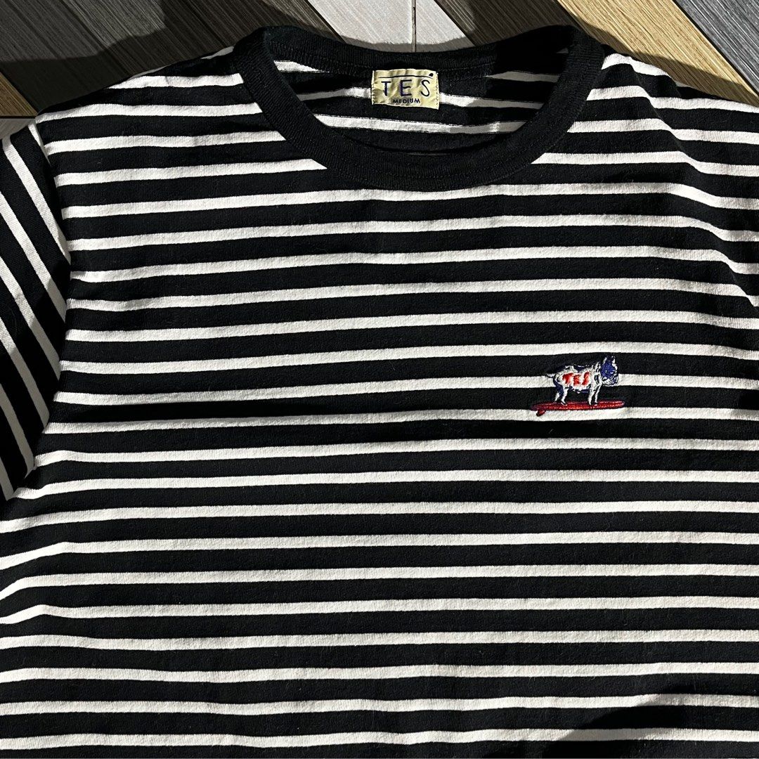 TES Japan Loopwheel Stripe Shirt (Category: Tshirts & Polo Shirts ) located in Daraga. Submitted by th3cliquejunks (Listing ID 1443341773, Image 3). Description: TES Japan Loopwheel Stripe Shirt Tagged Size: Medium Condition: 10/10 No issue Made in: Japan Dimensions: Width: 20” Length: 26.5” - 2,000 Dm!.