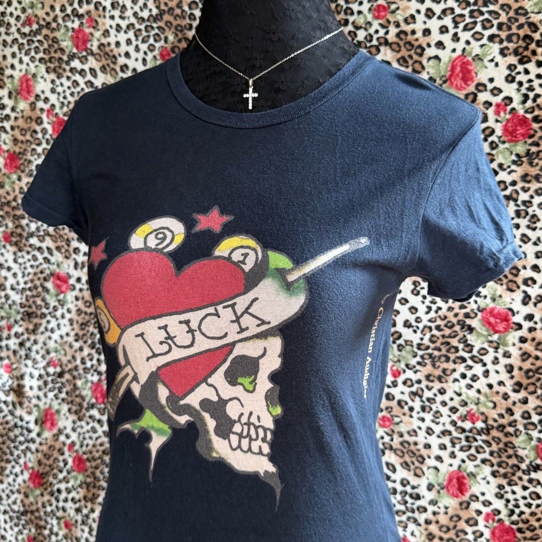 Y2k ed hardy black graphic full length top (Category: Shirts) located in Angeles City. Submitted by sadgurlsneedmoney_ (Listing ID 1443365323, Image 2). Description: .