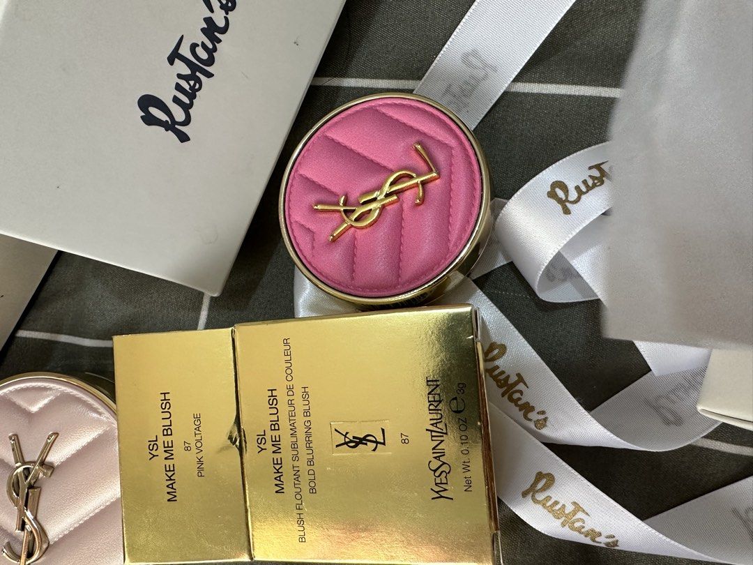 YSL Make me blush 3g (Category: Makeup) located in Paranaque City. Submitted by yzhyy (Listing ID 1443407492, Image 2). Description: Bought this here in carousell, late ko na nakita na 3g lang siya RFS: will buy 6g Nabagsak po siya (see attached pic) IF PAYO can lower to 500 -with box -sf is around 44php via j&t Loc: Imus cavite.